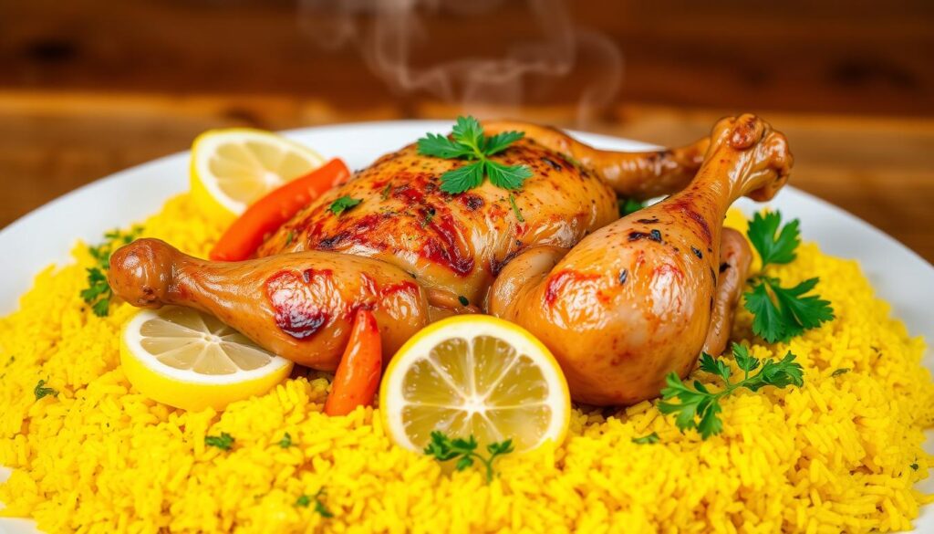 chicken and yellow rice