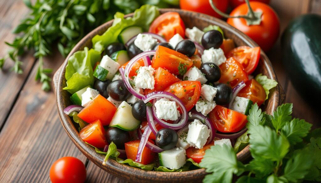 healthy greek salad