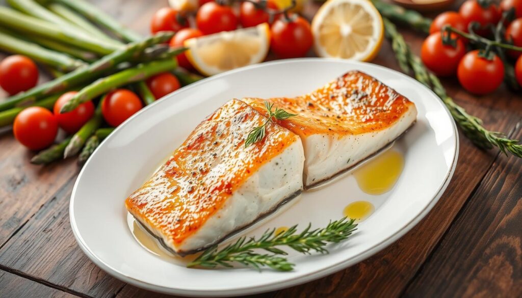 healthy pan-seared salmon