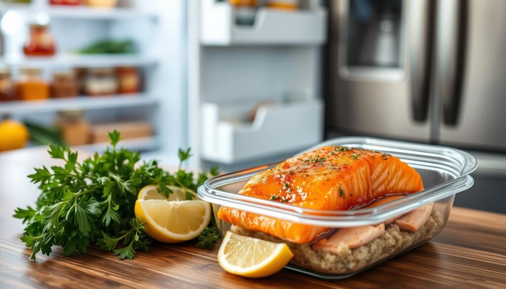 honey glazed salmon storage