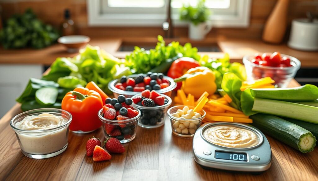 preparing snacks