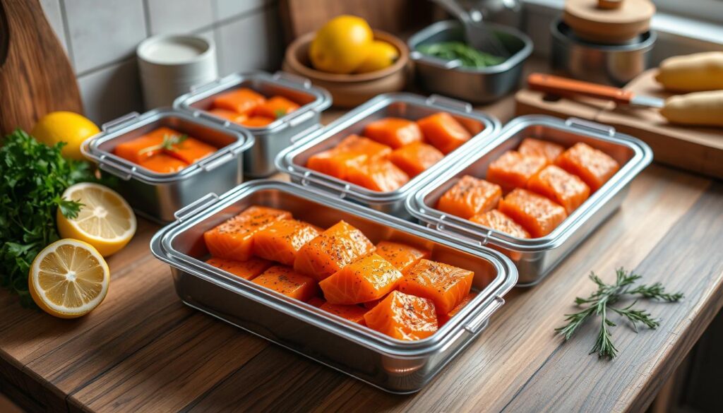 salmon bites storage