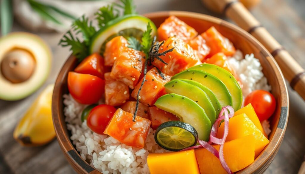 salmon poke bowl