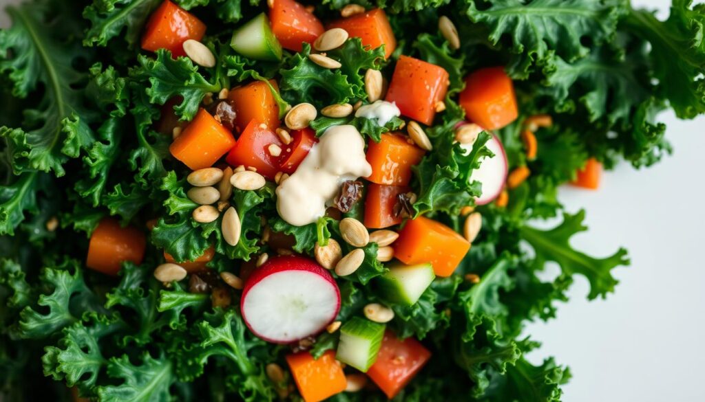 vegan kale salad